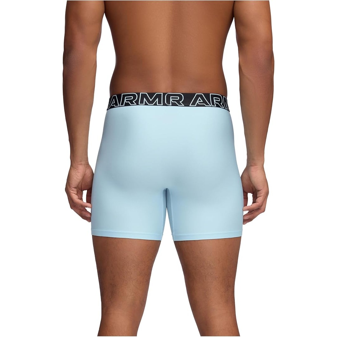 New Under Armour Mens XS 3-Pack Performance Tech Boxerjock Briefs w 6" Inseam