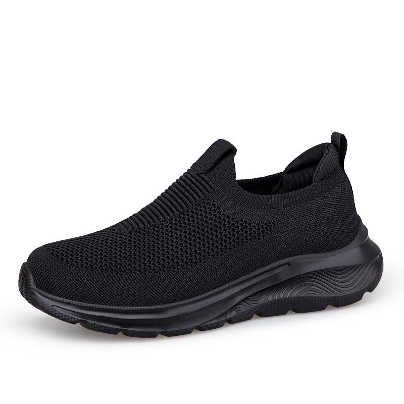 Spring Summer Autumn Elderly Shoes Parent-Child Shoes Slip-On Casual Men's Walking Shoes Classic Style
