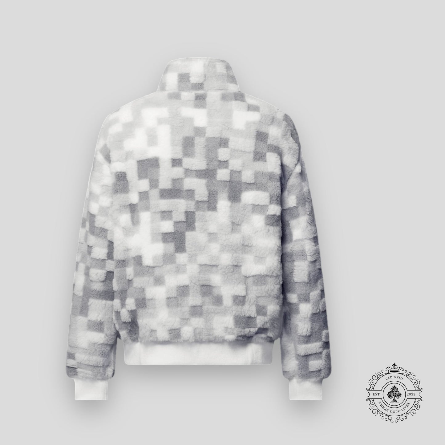 Louis Vuitton Damoflage Fleece Jacket in Grey