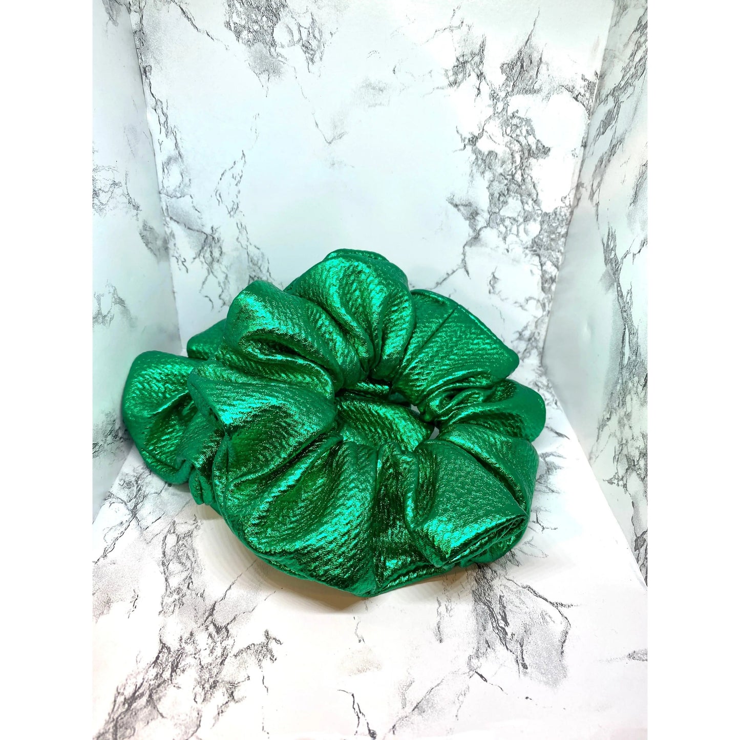 Metallic Green Bullet Scrunchie