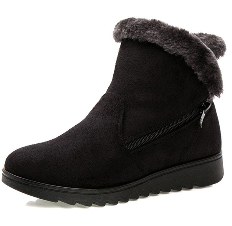 Women's warm cloth shoes, elderly snow boots
