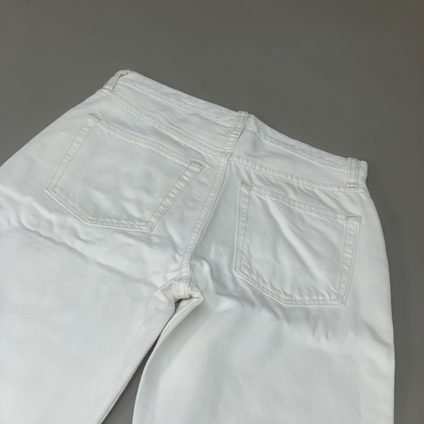 ETICA Tyler High Waist Straight Leg Ankle jeans Vintage White Size 25 EW180114A