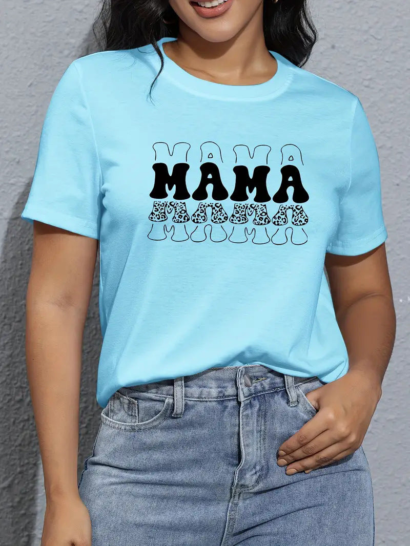 Women's Short Sleeve Round Neck T-Shirt  Style Gift