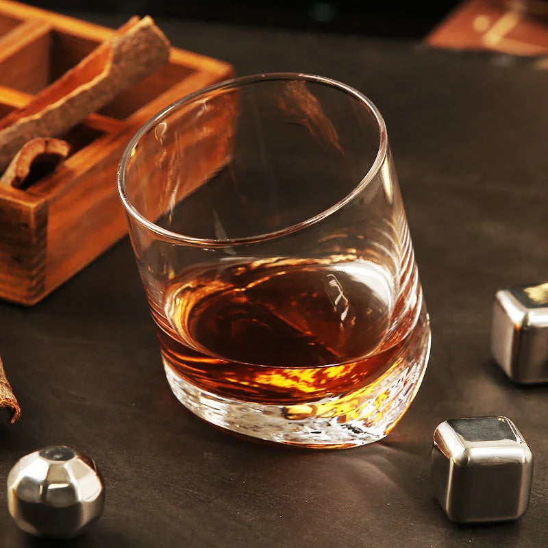 Whiskey glass Tower Of Pisa Inclined Bottom  Wine Rock Glass For Bar NMD Brandy Snifer Chivas Whisky Drinking Cup Verre a Vin
