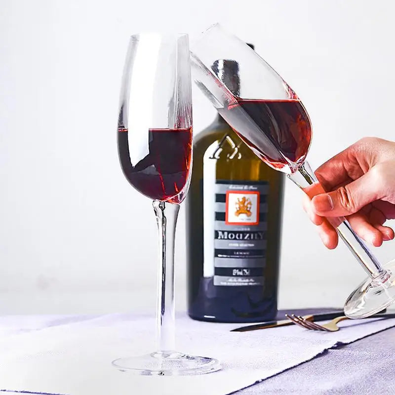 Creative Half Red Wine Cups Multi-use Vintage Tall Wine Glassware Long Stemmed Wine Champagne Glasses