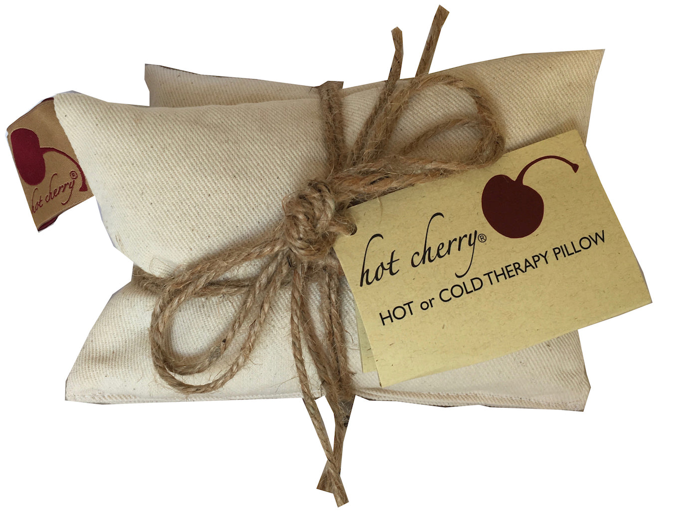 Hot Cherry Neck Wrap in Unbleached, Pre-washed, Natural Denim-1
