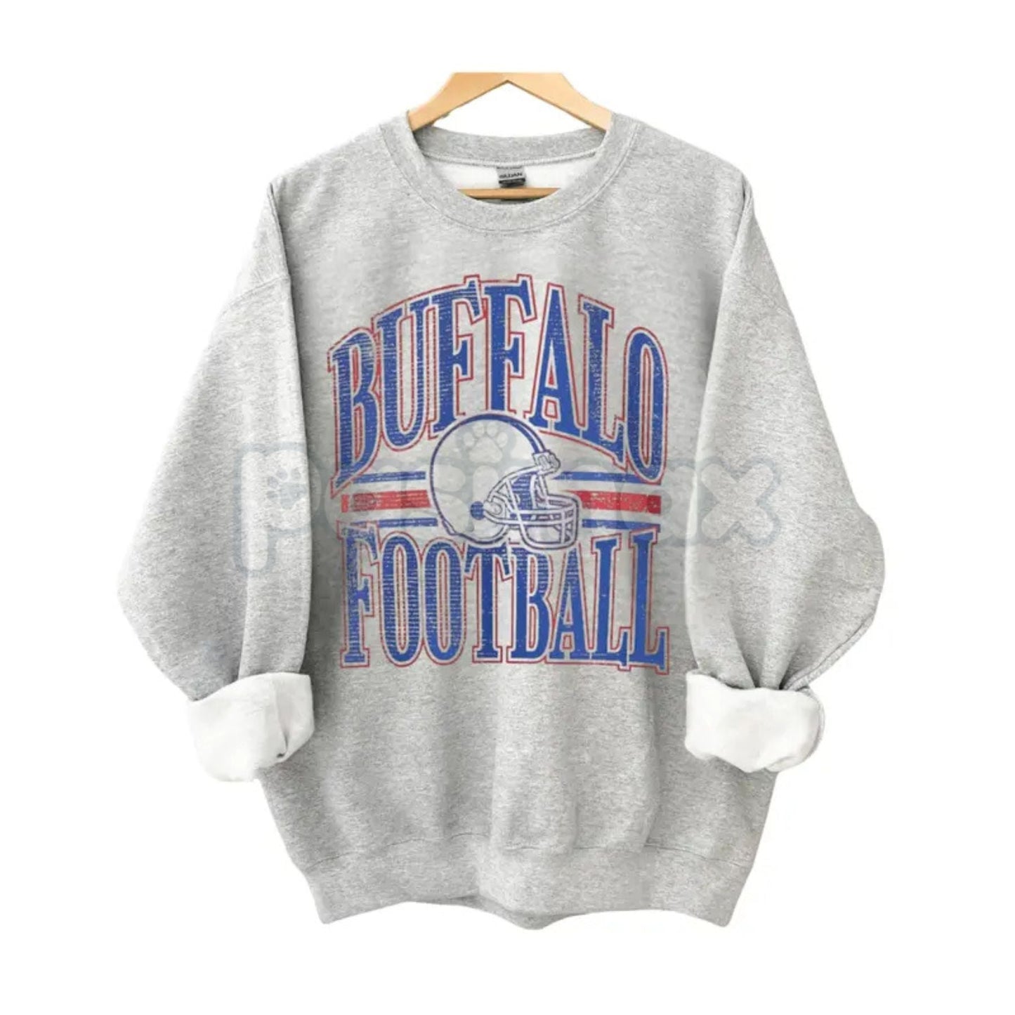 Vintage All Team Football ASH GREY Crewneck Sweatshirt – Retro Collegiate Sports Fan Gear