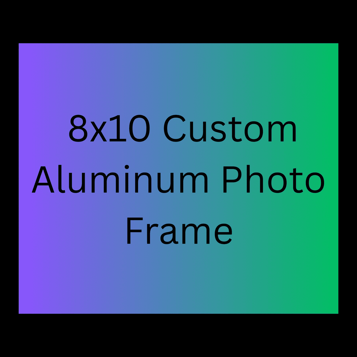 LIVE SALE - 8x10 Custom Aluminum Photo Frame for Festival Memories