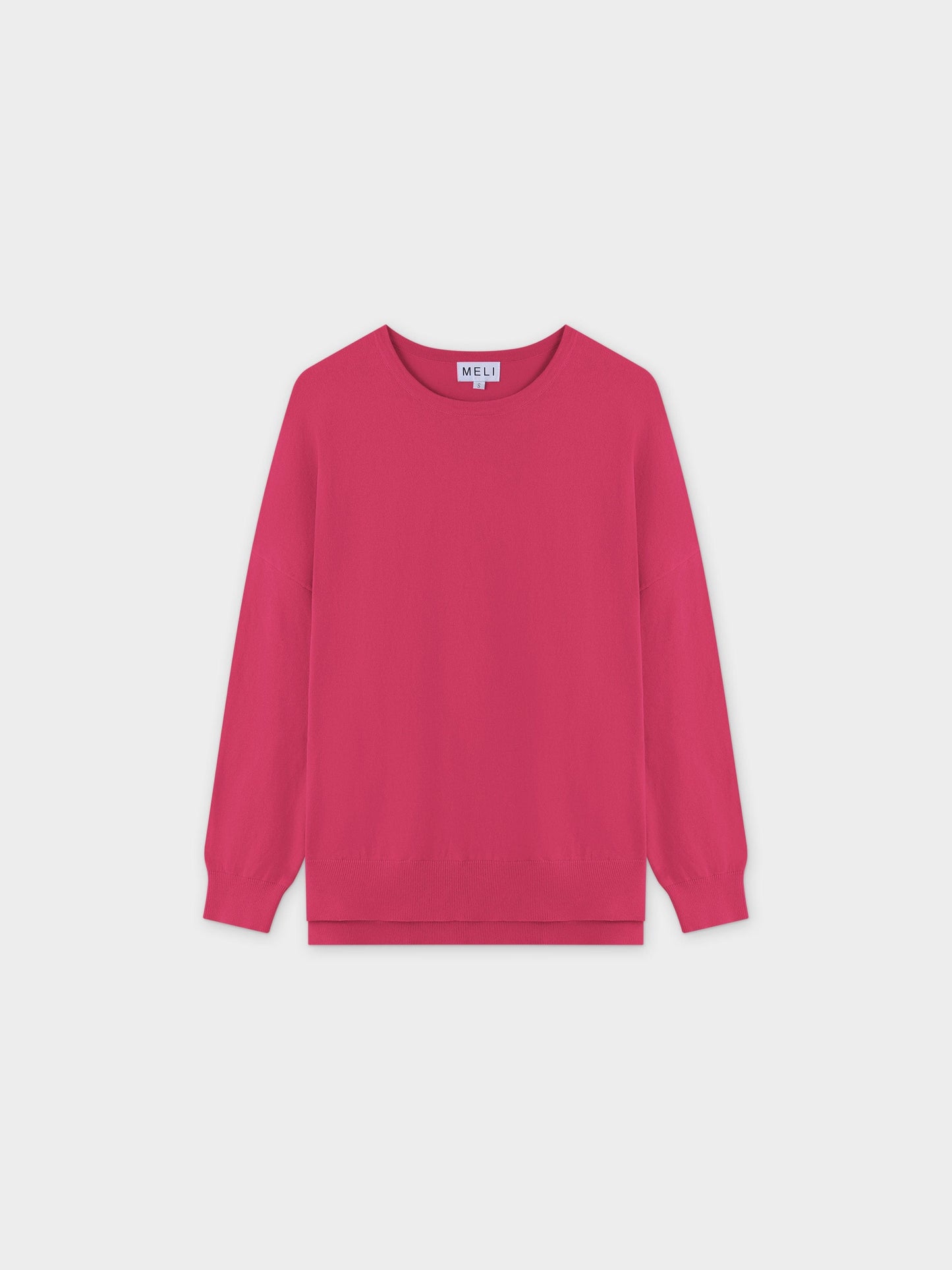 Oversized Lightweight Sweater-Pink-0