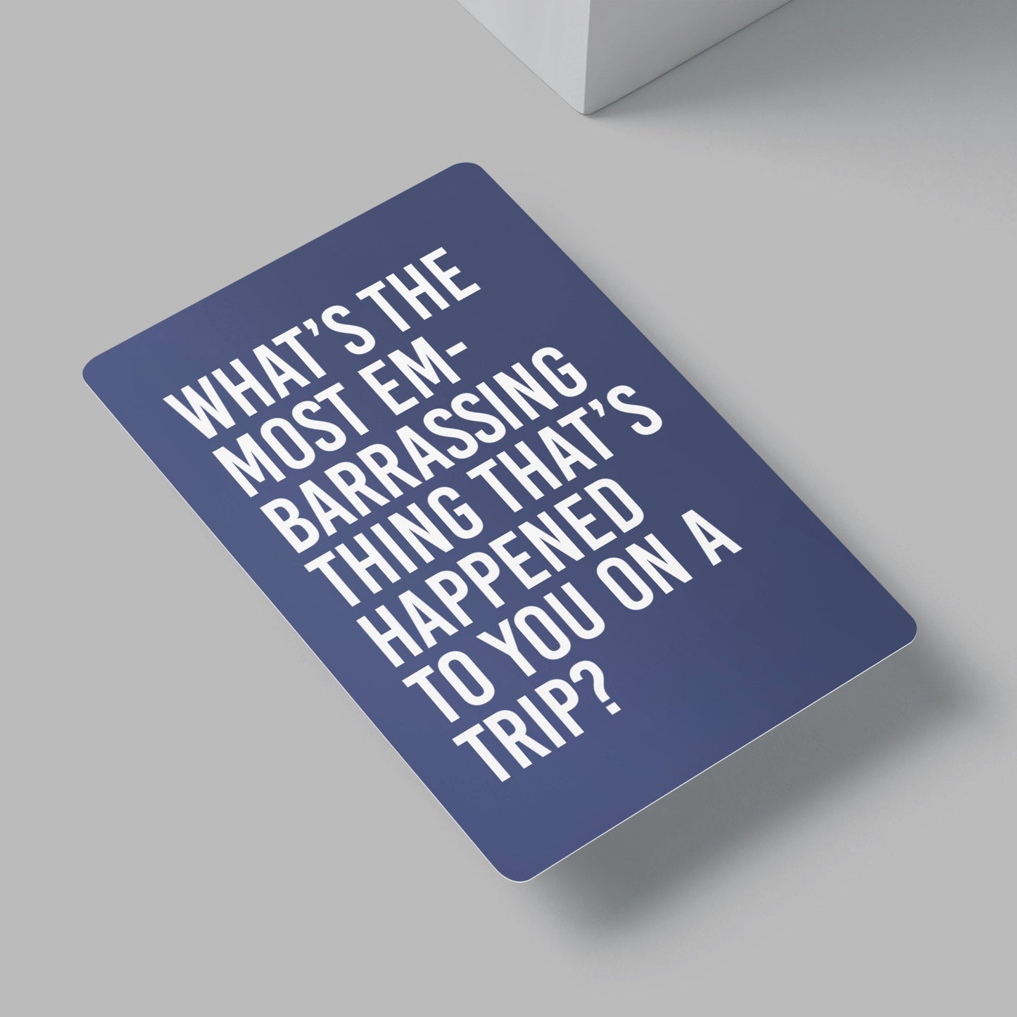 Family Vacation Conversation Starter Cards, Deck of 16
