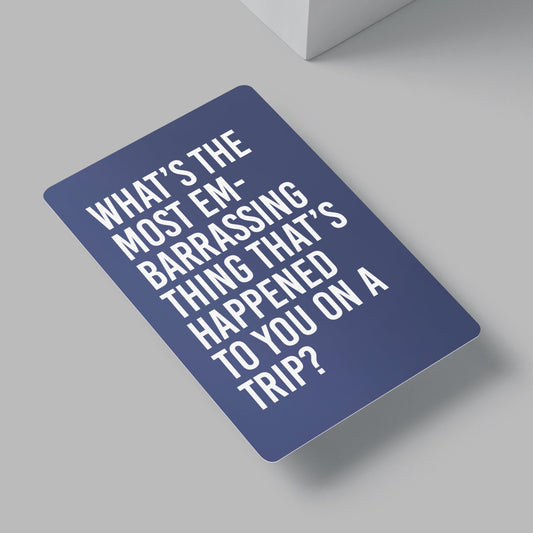 Family Vacation Conversation Starter Cards, Deck of 16