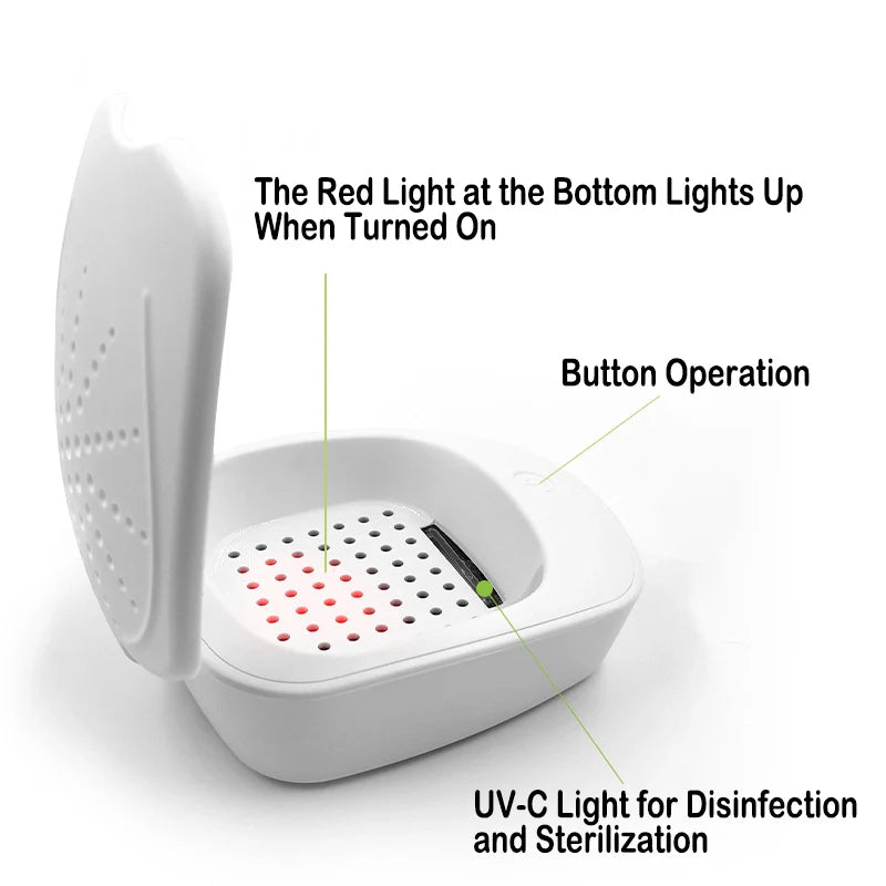Hearing Aid UV Drying & Sterilization Box – USB-C Electronic Dehumidifier-4
