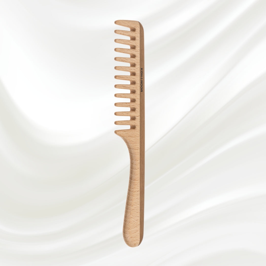 Legno Beech and Kotibe Wood Wide Tooth Comb-3