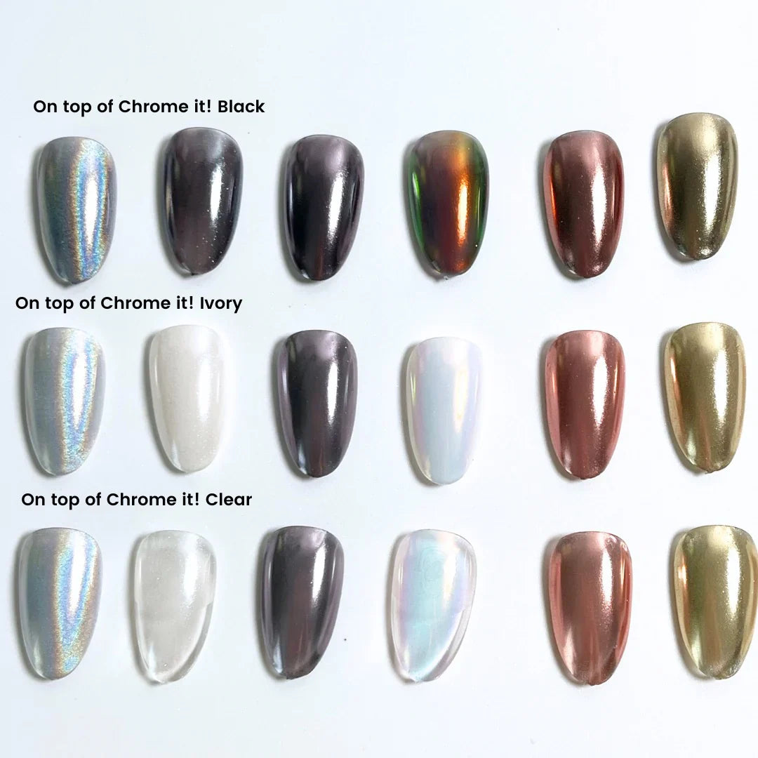 Nail Thoughts - NTT-CC -Chrome It! Clear Non-Wipe Gel-1