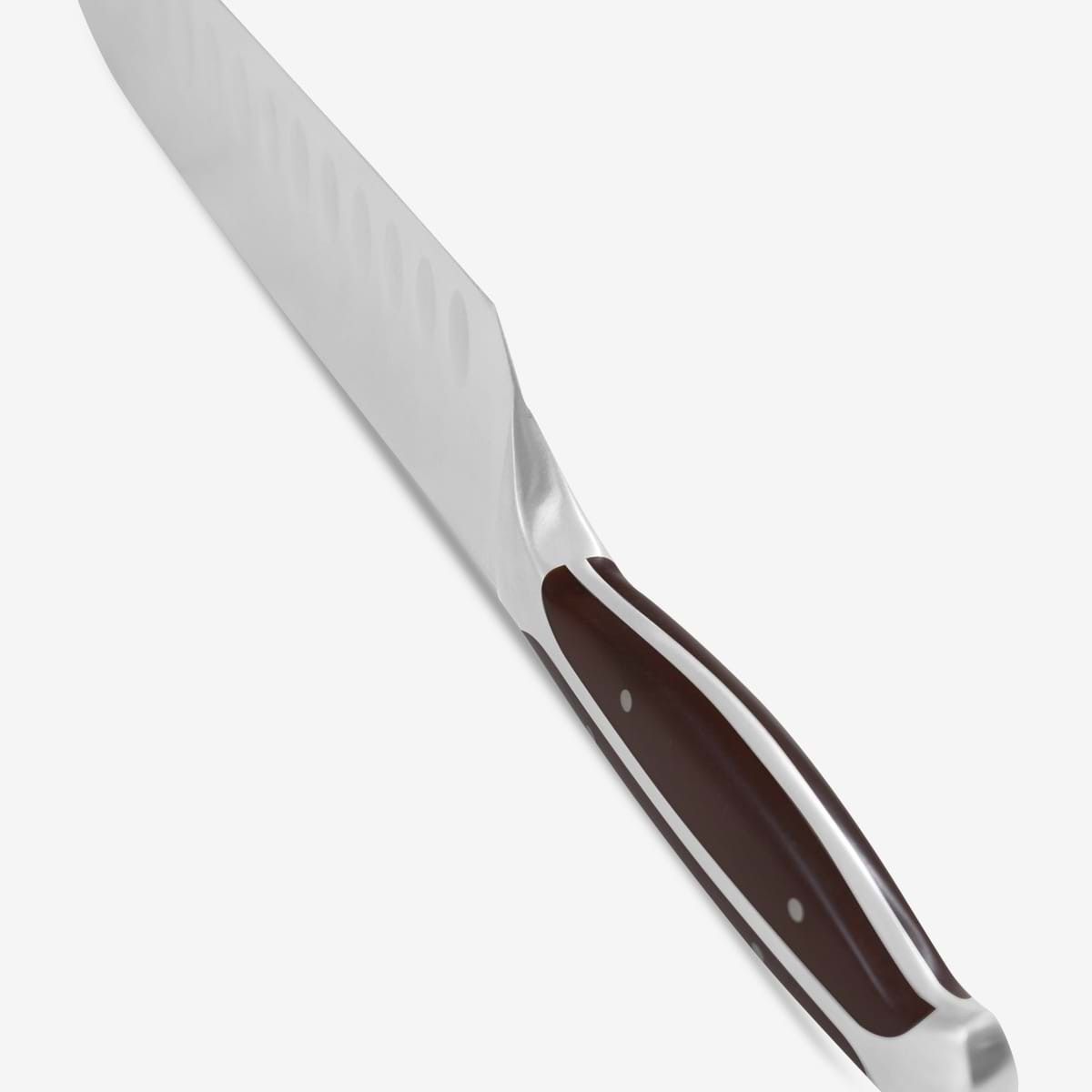 Gunter Wilhelm Premier Santoku Knife, 5 Inch | Dark Brown ABS Handle SKU: 30-317-0405-1