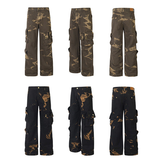 Illusory Printed Jeans Male And Female Trendy Brand