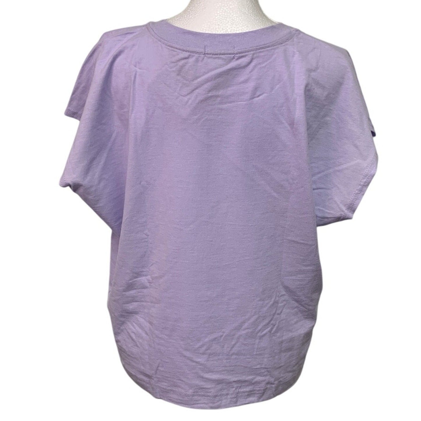 New Handprinted Womens Small Purple 100% Cotton Rainbow Equality Muscle Tee