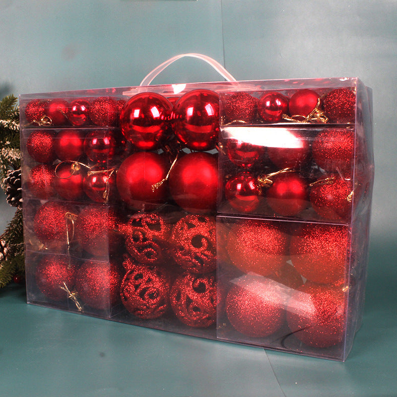 Christmas Ball 3-6cm Set Pvc Boxed Christmas Tree Decoration Colorful Ball