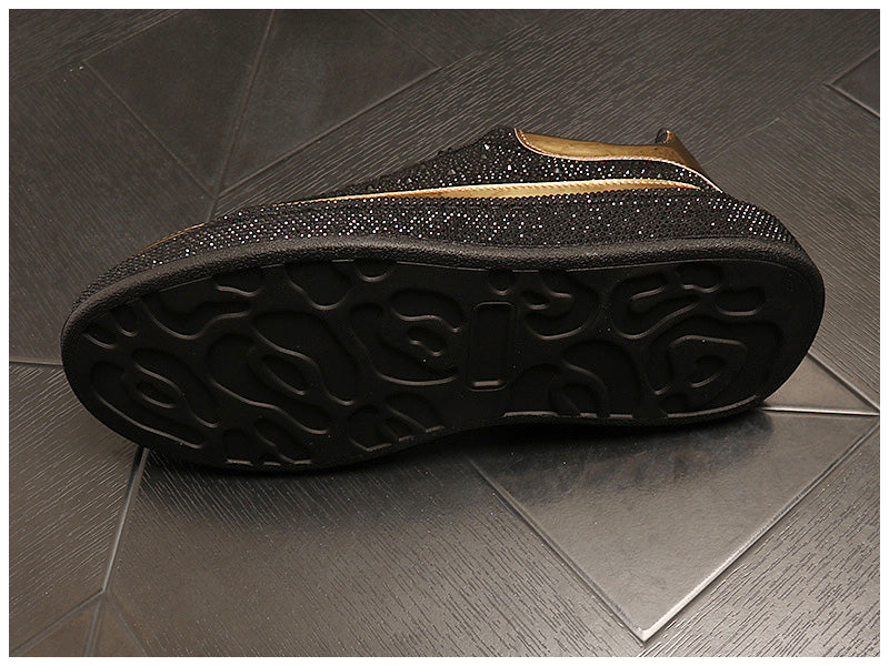 Muffin And Rhinestone Fashion Personality Shoes Male