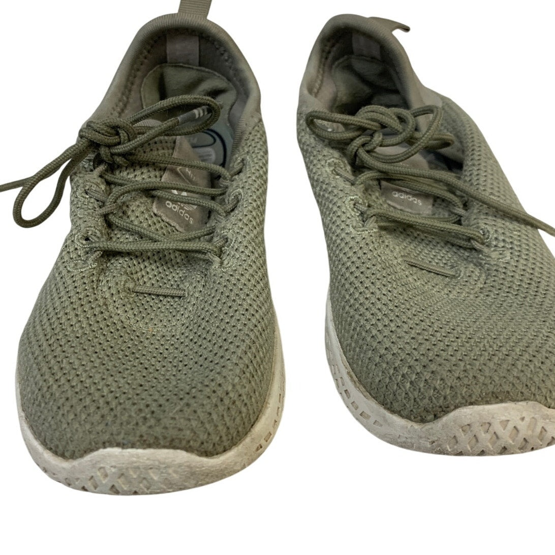 2 Pairs Adidas Boys Size 10 Blue Tan Pharrell Williams Ortholite Sneaker Shoes
