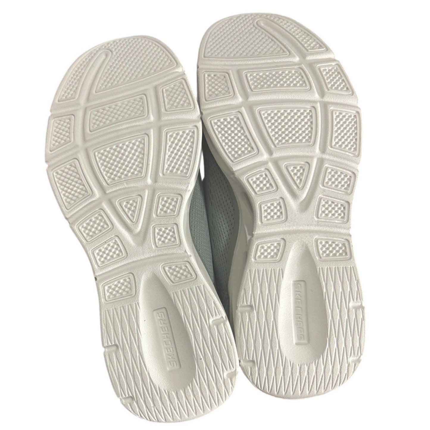 New In Box Skechers Womens Size 7 Gray Mesh Hands Free SwiftFit Slide In Shoes