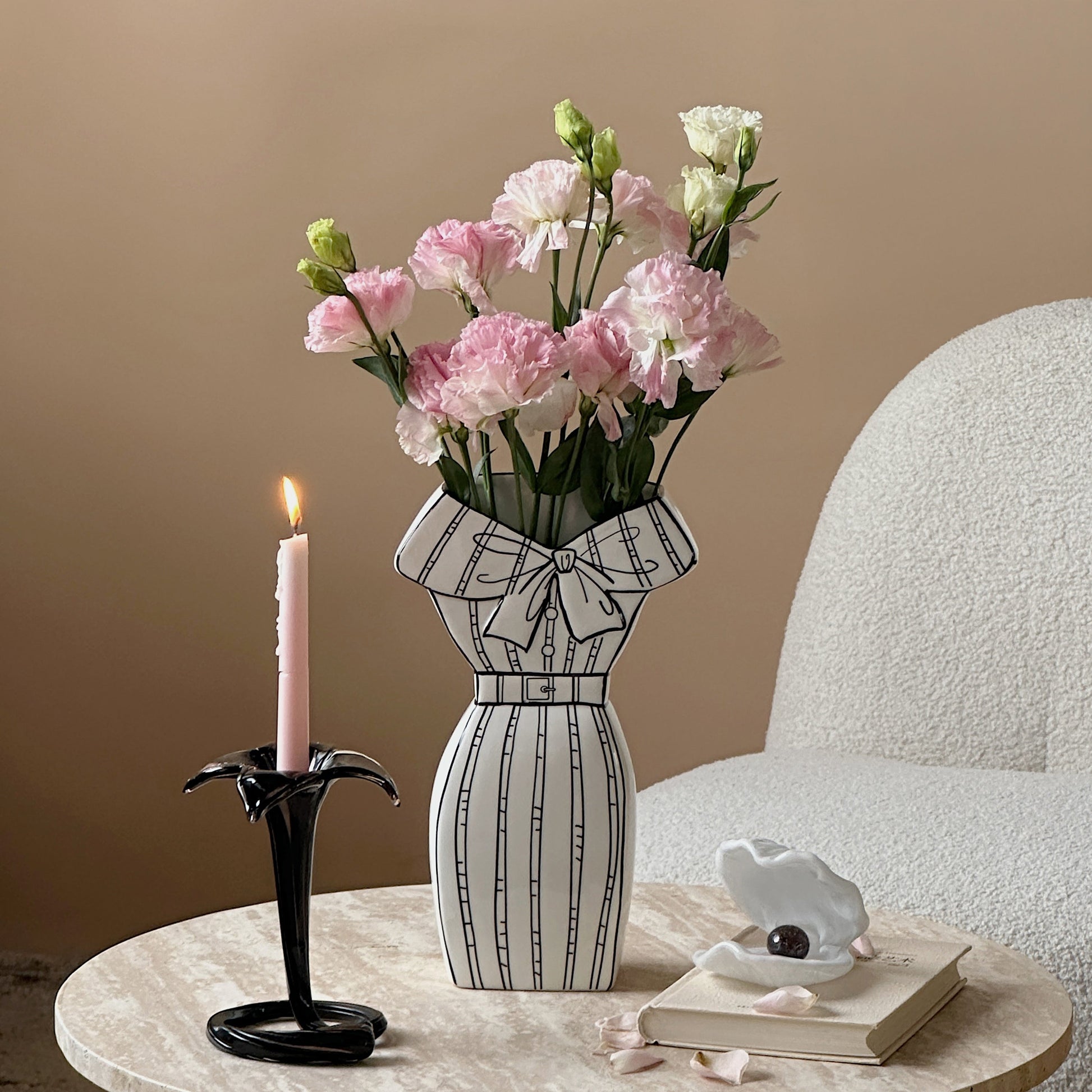 Dress-Inspired Ceramic Vase-0