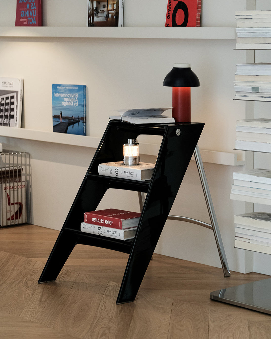 Foldable Ladder Shelf-0