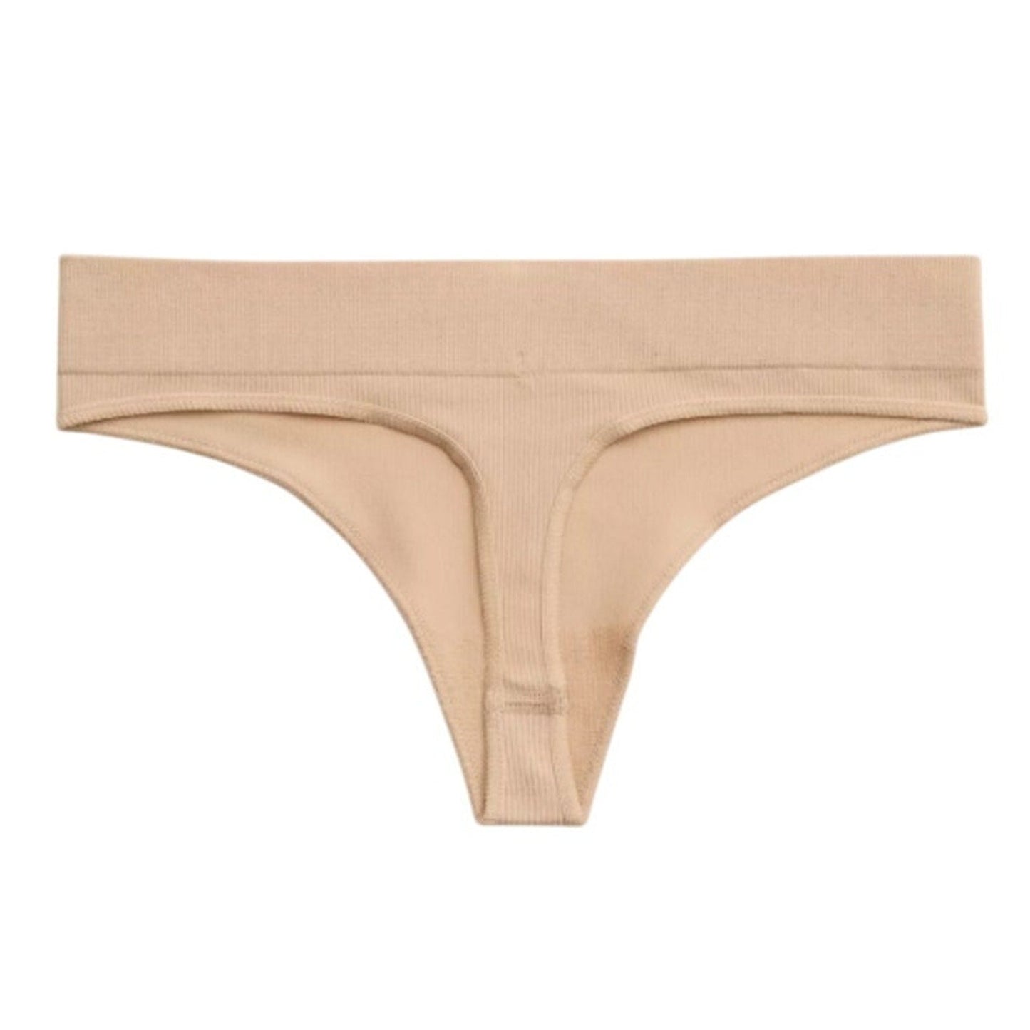 Lot of 2 New Aerie Womens Medium Sands Tan Superchill Seamless Thong Underwear