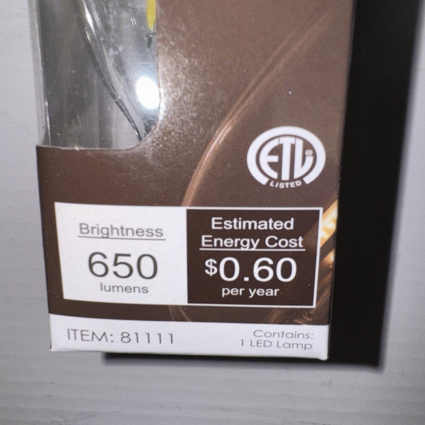 Sunlite Chandelier 5 Watt 120v Item Num.81111 LED 650 Lumens Bulb