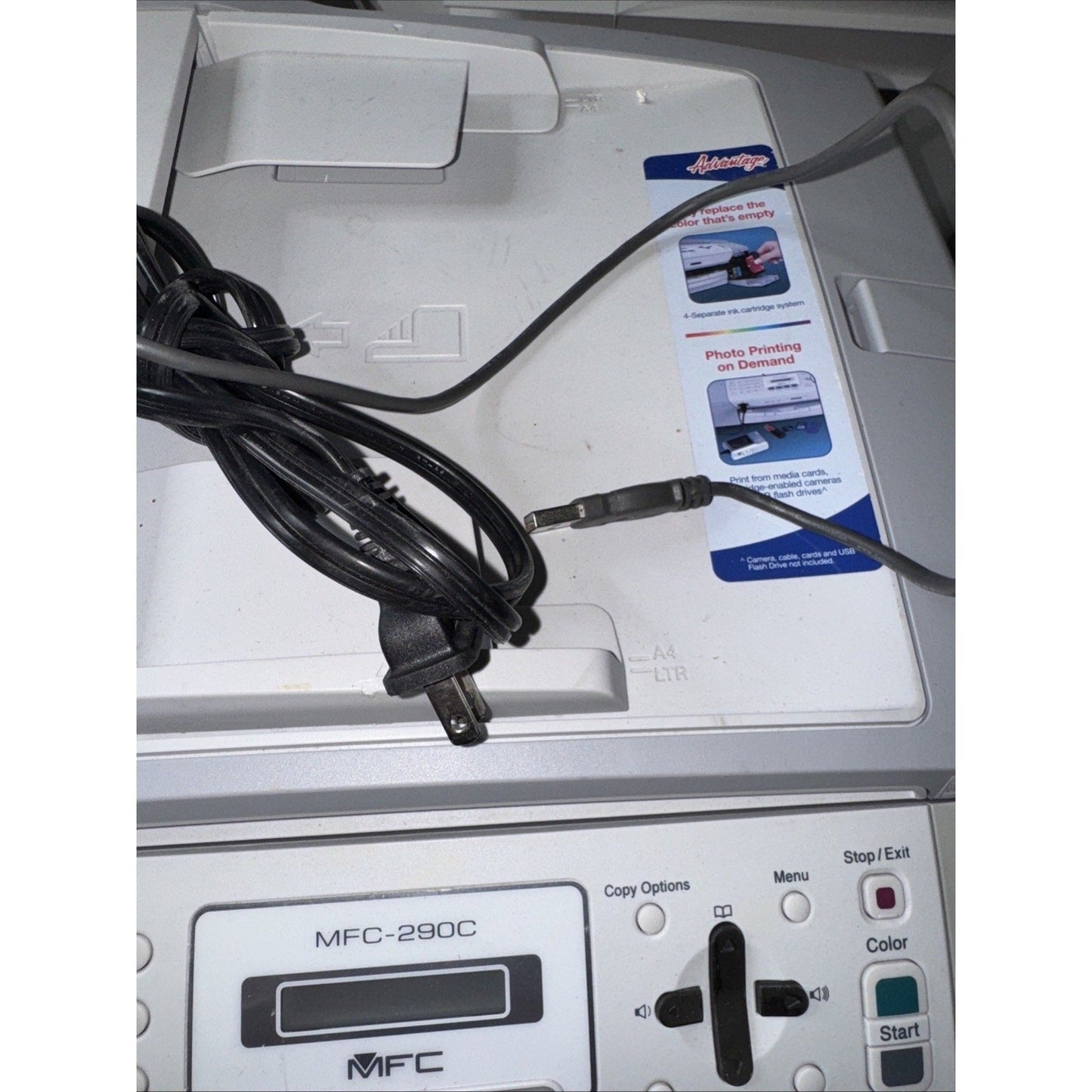 Brother MFC-290C All-In-One Inkjet Printer(For parts)