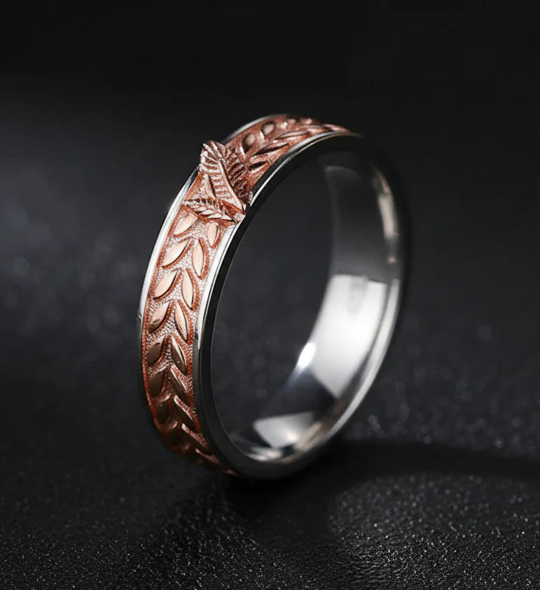 Simple Rose Gold Sterling Silver Ring