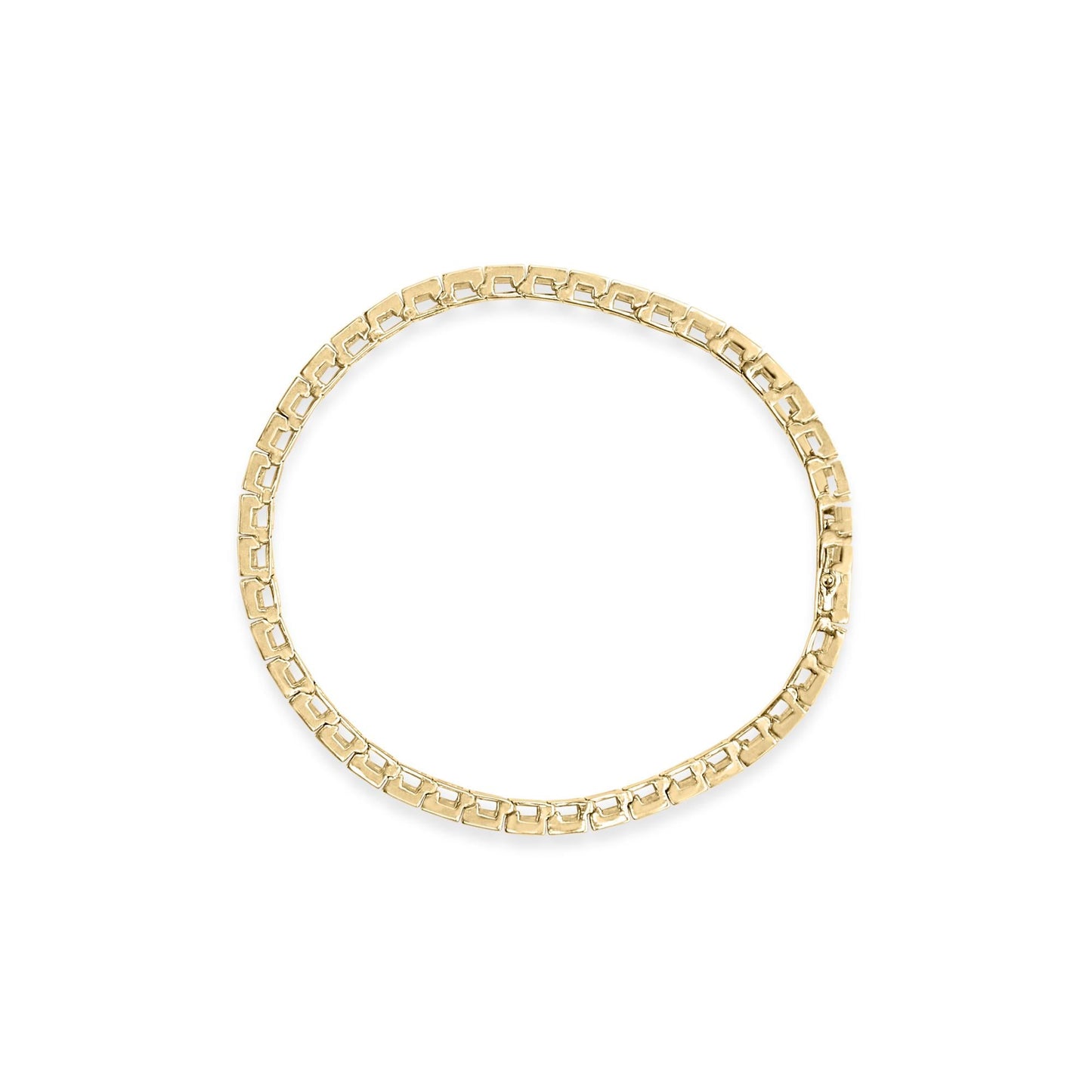 10K Yellow Gold 4.00 Cttw Channel Set Round Diamond Tennis 7" Bracelet (J-K Color, I1-I2 Clarity)-3