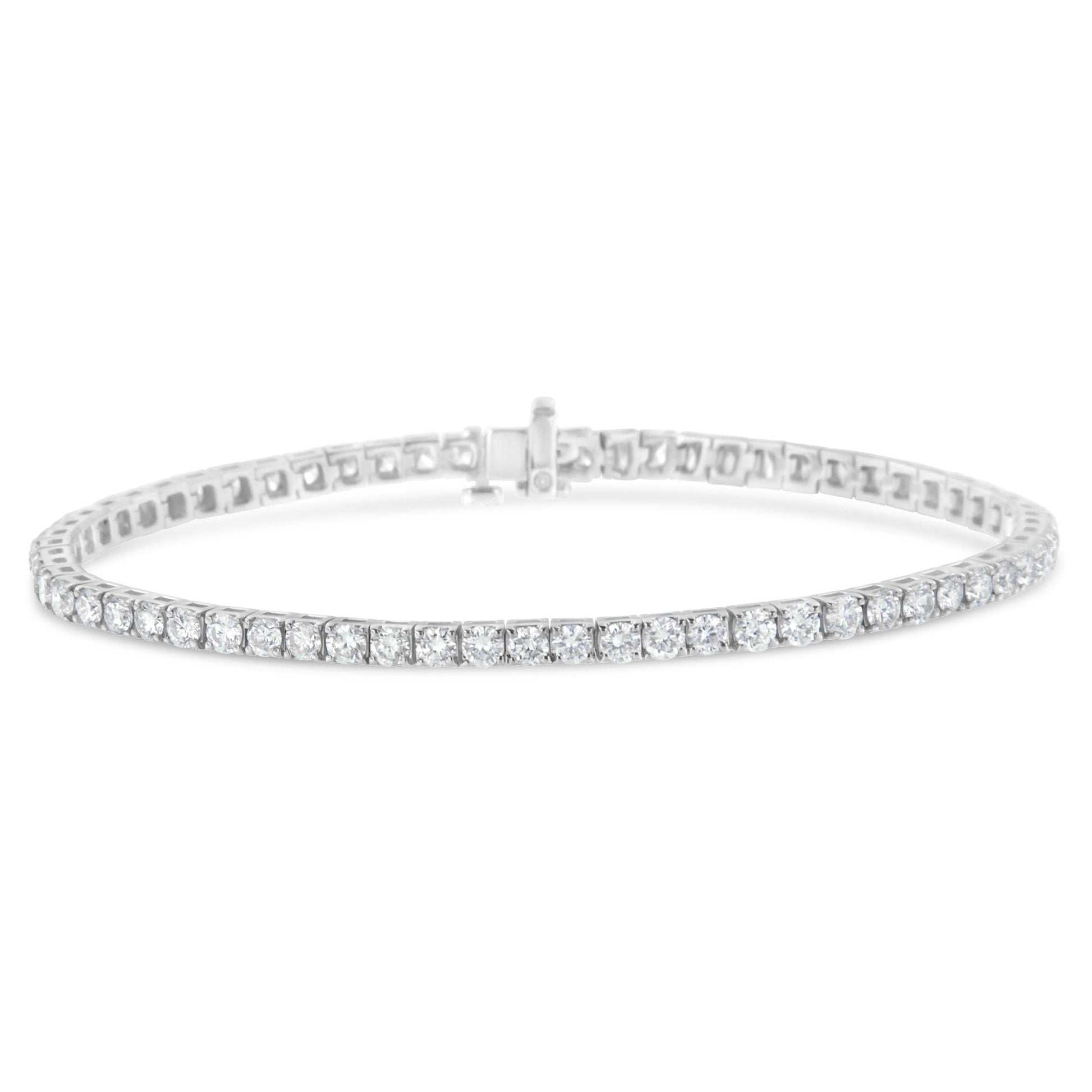 IGI Certified Diamond 14K White Gold Classic 7” Tennis Bracelet - Choice of Carat Weights-0
