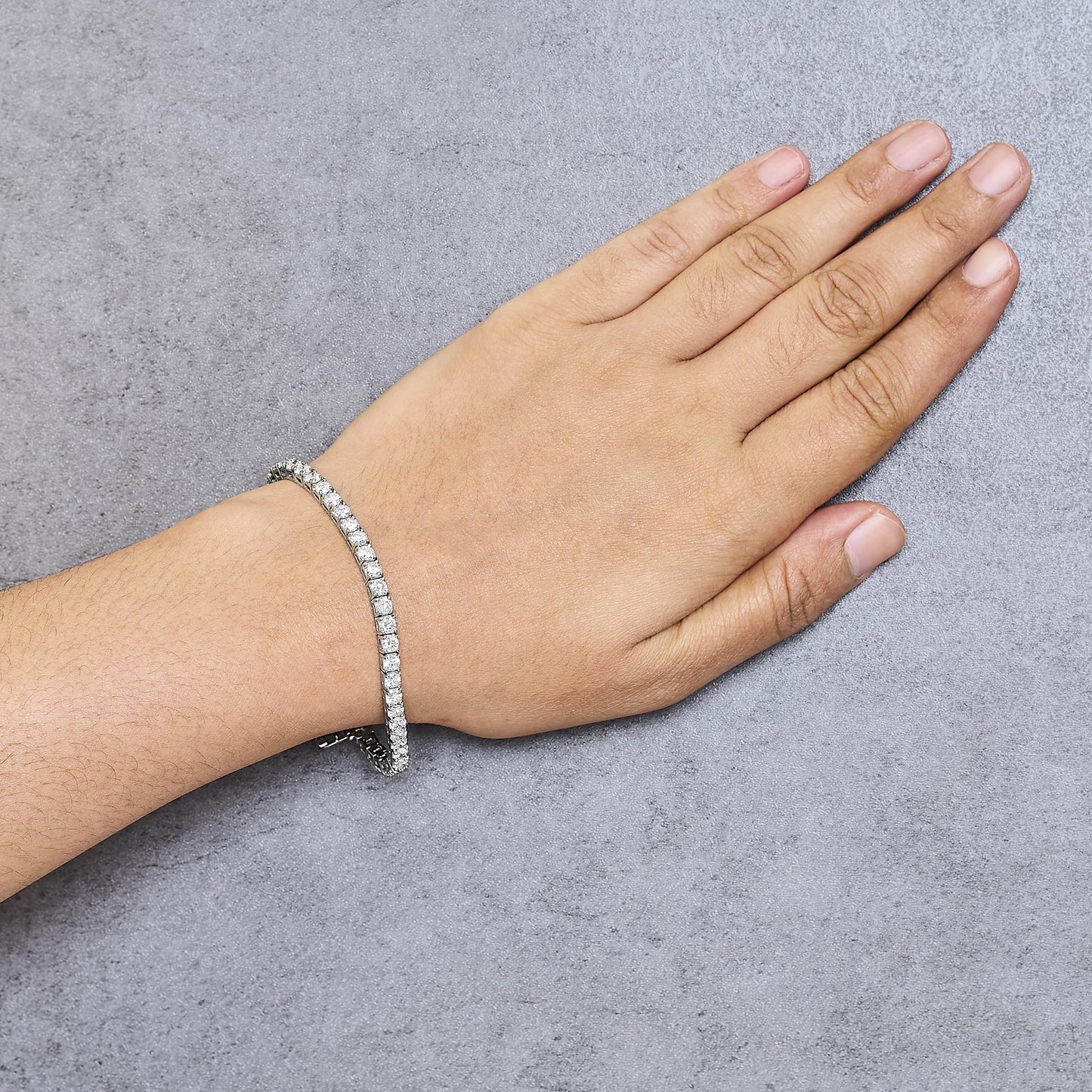 IGI Certified Diamond 14K White Gold Classic 7” Tennis Bracelet - Choice of Carat Weights-2