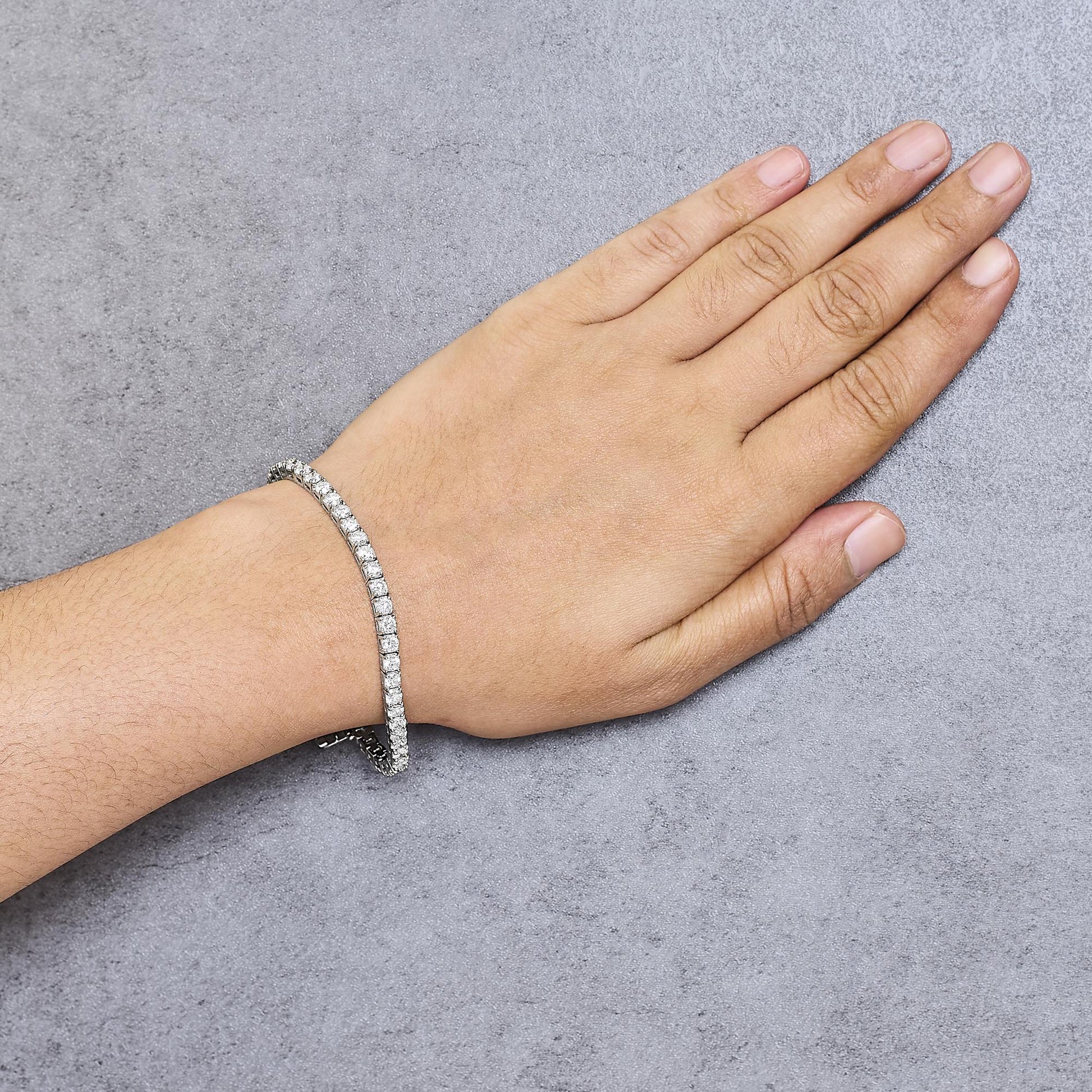 IGI Certified Diamond 14K White Gold Classic 7” Tennis Bracelet - Choice of Carat Weights-2