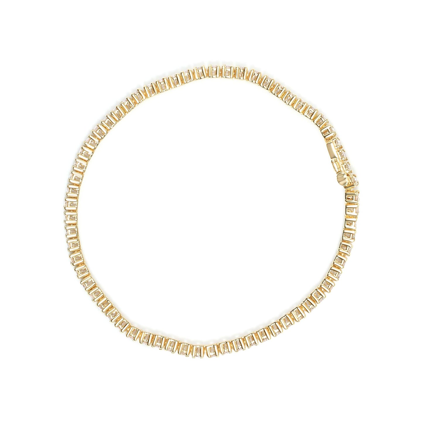 14K Yellow Gold 6.0 Cttw Classic 4 Prong Set Round Brilliant Cut Diamond Tennis Bracelet (K-L Color, VS2-SI1 Clarity) - 7.25"-3