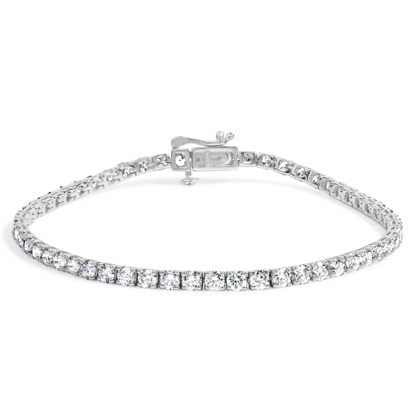 14K Gold 5.0 Cttw Lab Grown Diamond Tennis Bracelet (F-G Color, VS1-VS2 Clarity) - 7.25" Inches-1