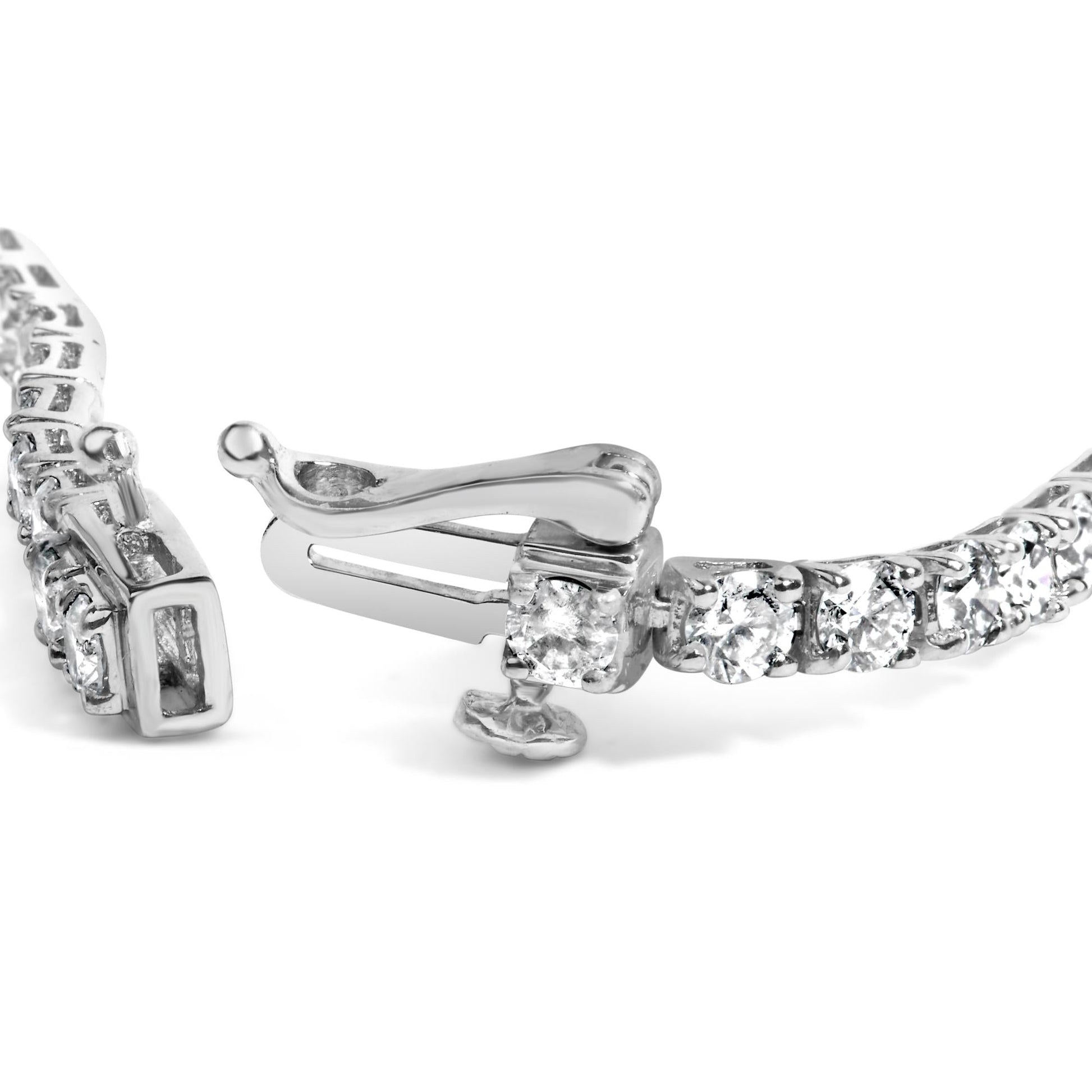 14K Gold 5.0 Cttw Lab Grown Diamond Tennis Bracelet (F-G Color, VS1-VS2 Clarity) - 7.25" Inches-3