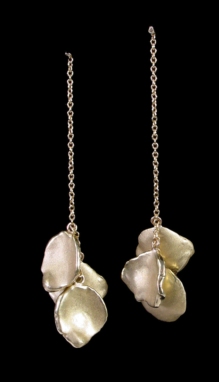 Metal Petals: 7 Petal Necklace-Sterling Silver with plate options-5