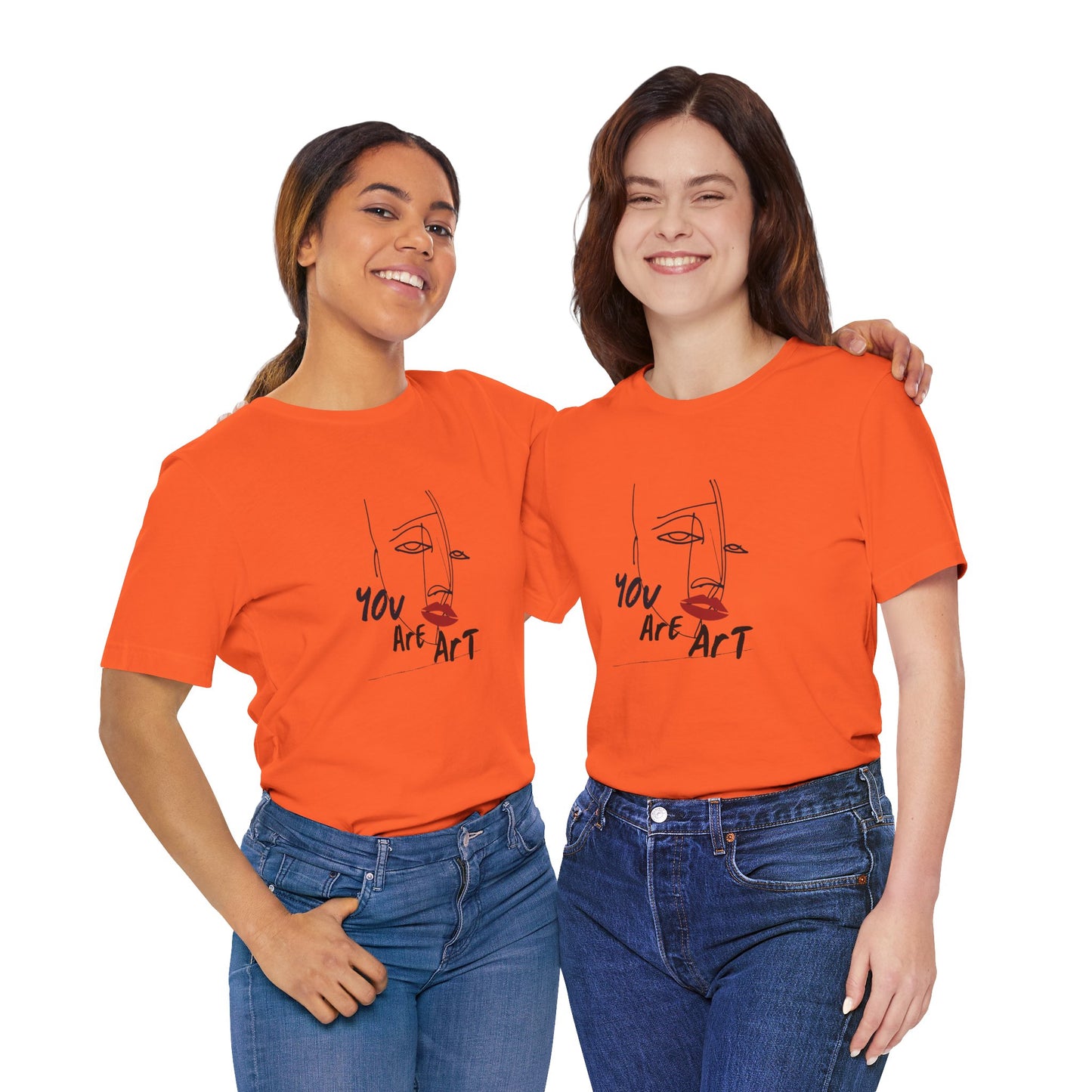 Artistic Expression Unisex Tee - You Are Art, Creative Gift, Casual Wear, Modern Design, Art Lover's Shirt