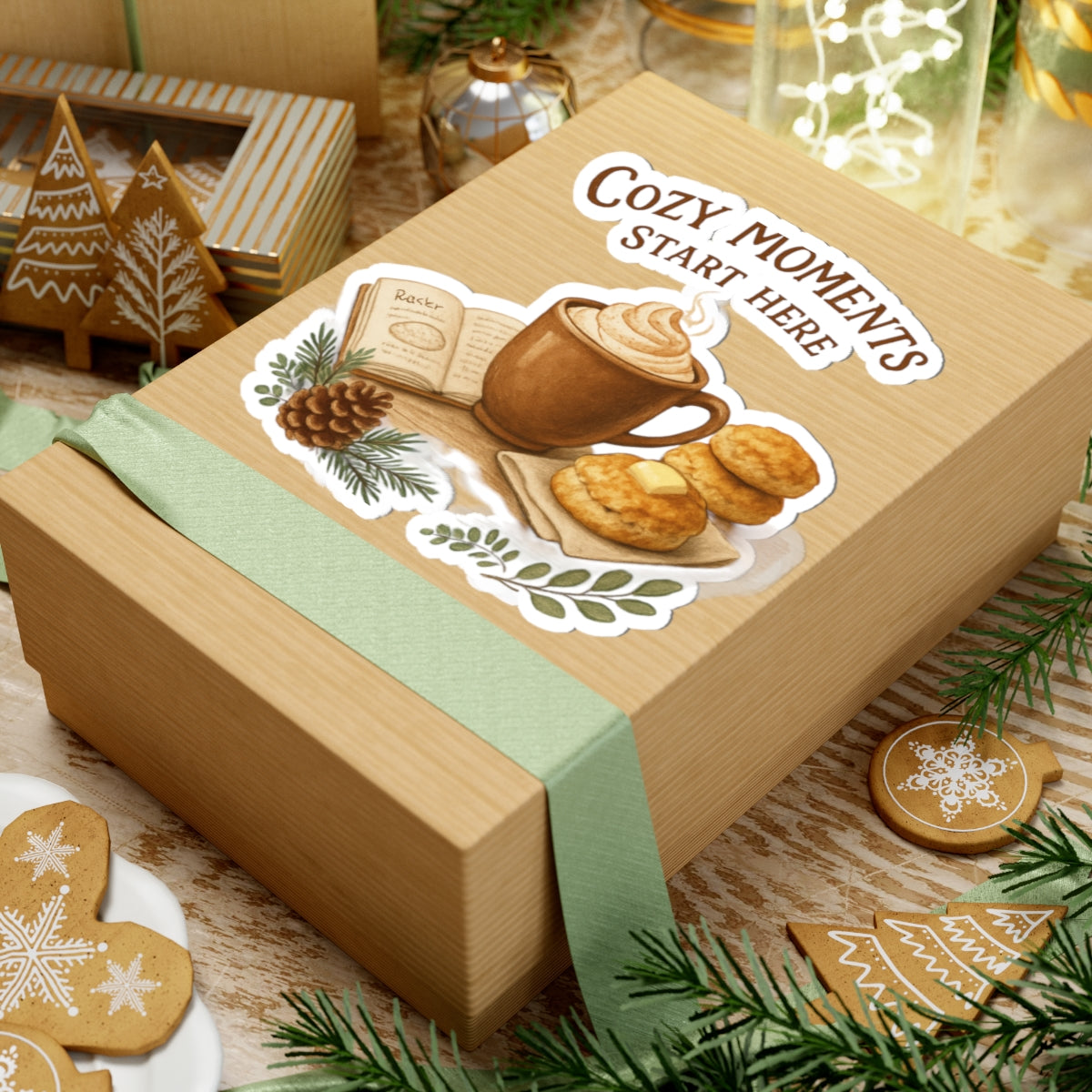 Cozy Moments Start Here Kiss-Cut Stickers