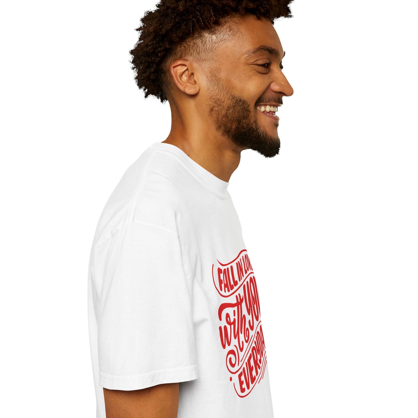 Fall in Love with YOU Quote T-shirt for Couples, Valentine's Day, Gifts for Him/Her, Casual Everyday Wear, Comfortable Unisex Tee