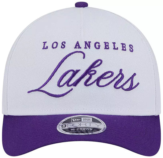 Los Angeles Lakers - 9Forty 2025 Draft M-Crown A-Frame Adjustable Hat, New Era