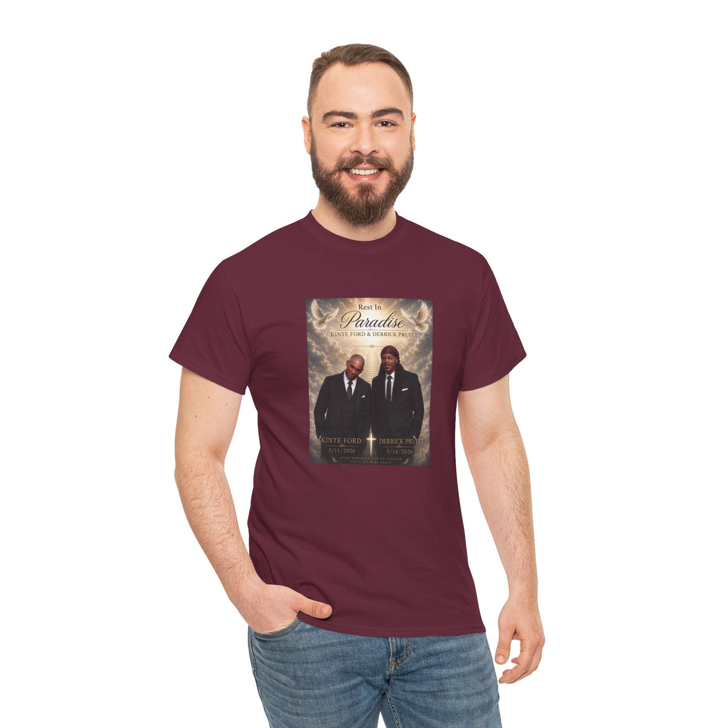 Memorial Tribute Tee — "Rest in Paradise" Funeral Remembrance Shirt