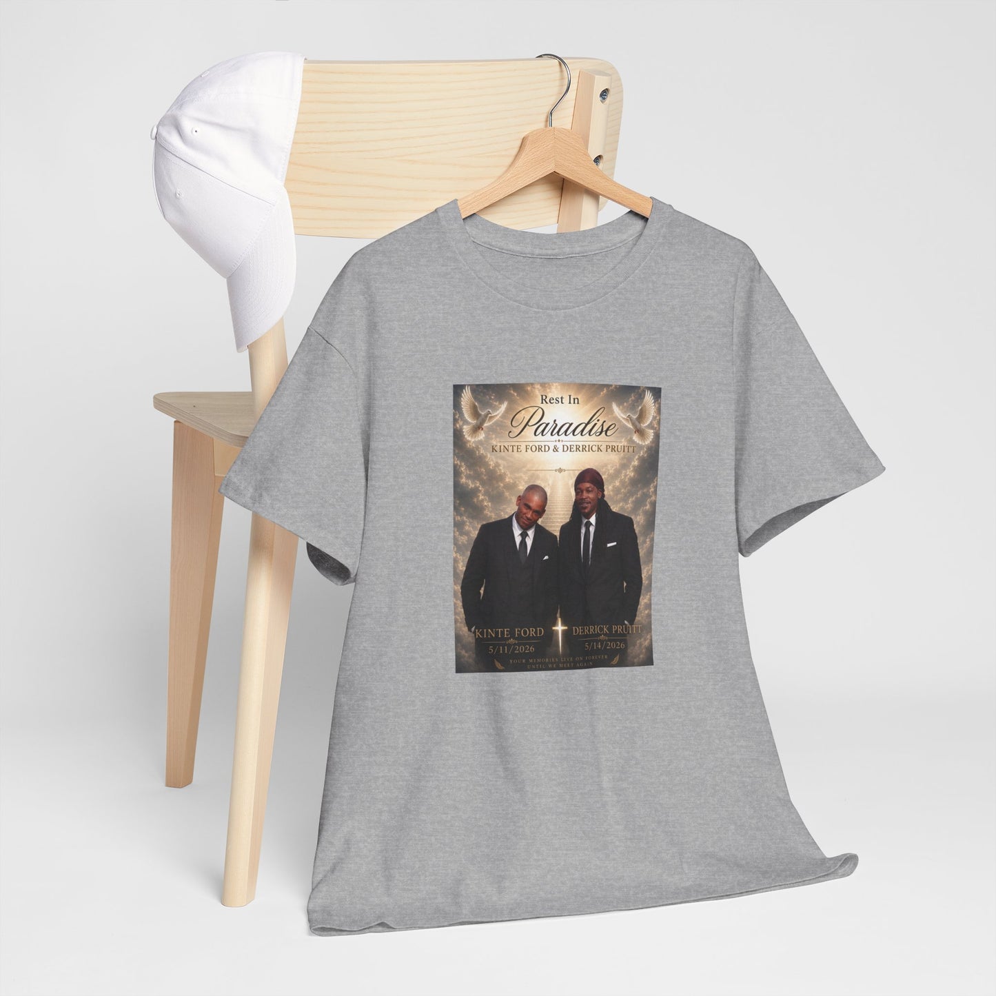 Memorial Tribute Tee — "Rest in Paradise" Funeral Remembrance Shirt