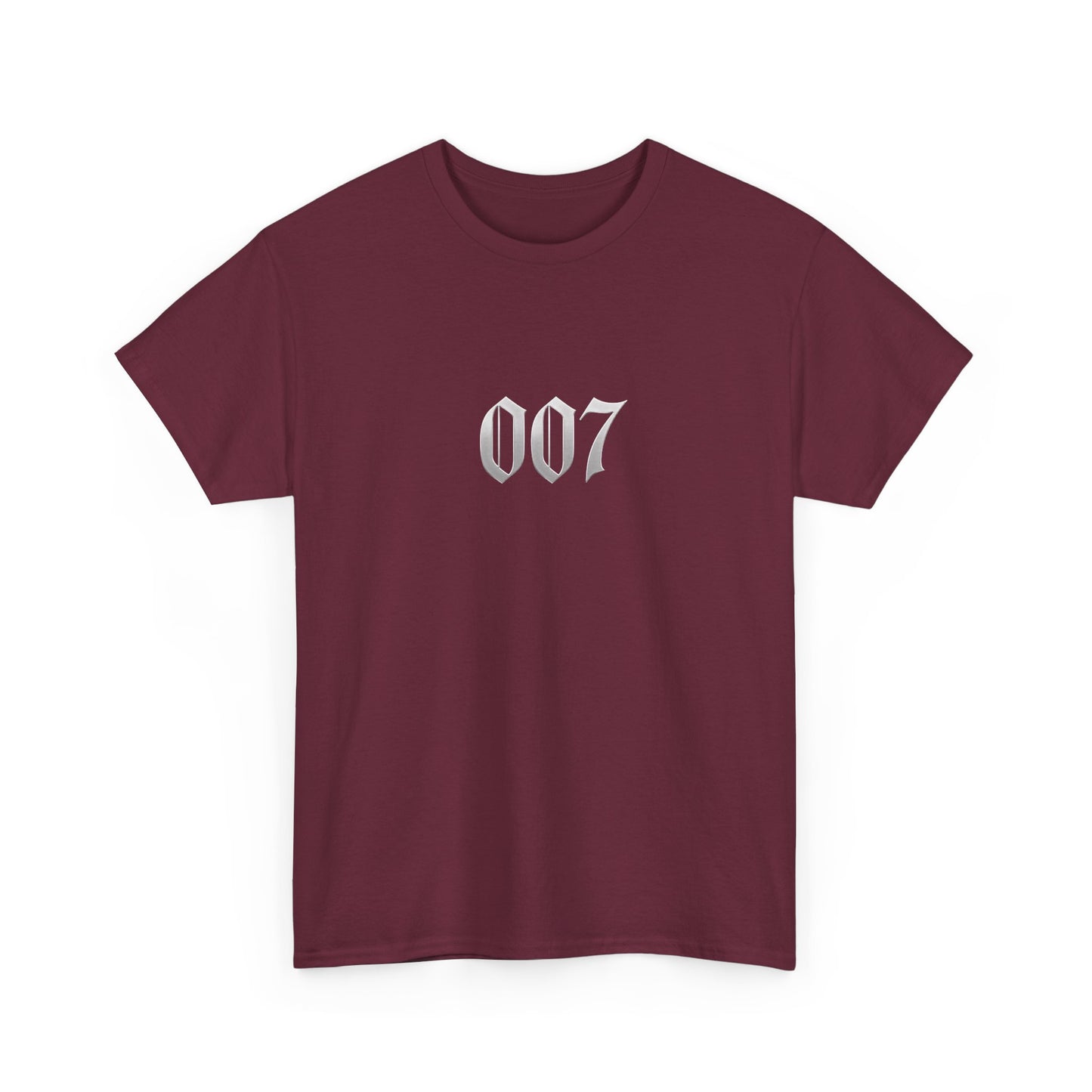 007 Graphic Tee — Subtle Spy Number Chest Print