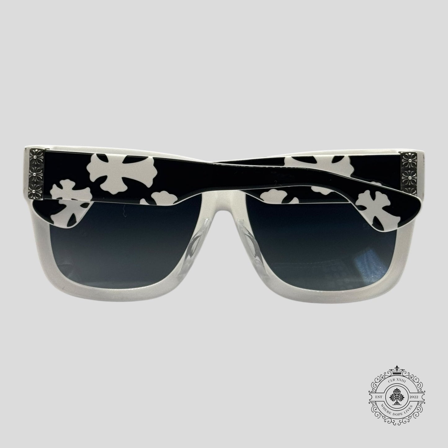 Chrome Hearts Slhore Sunglasses in Black/White