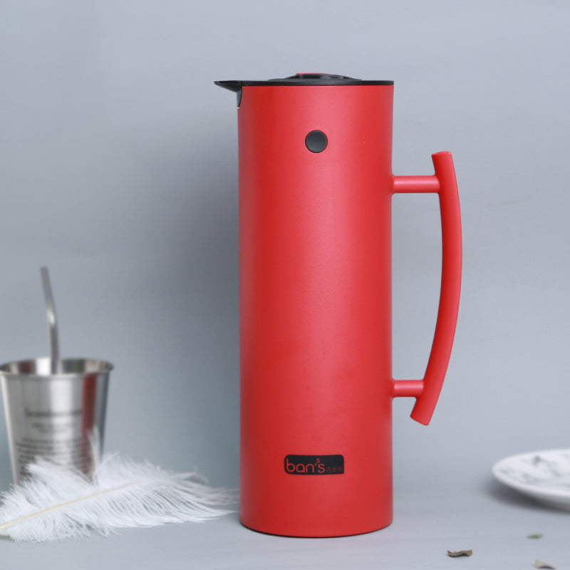 European Glass Liner Insulation Jug Simple Style Warm Water Bottle 1L