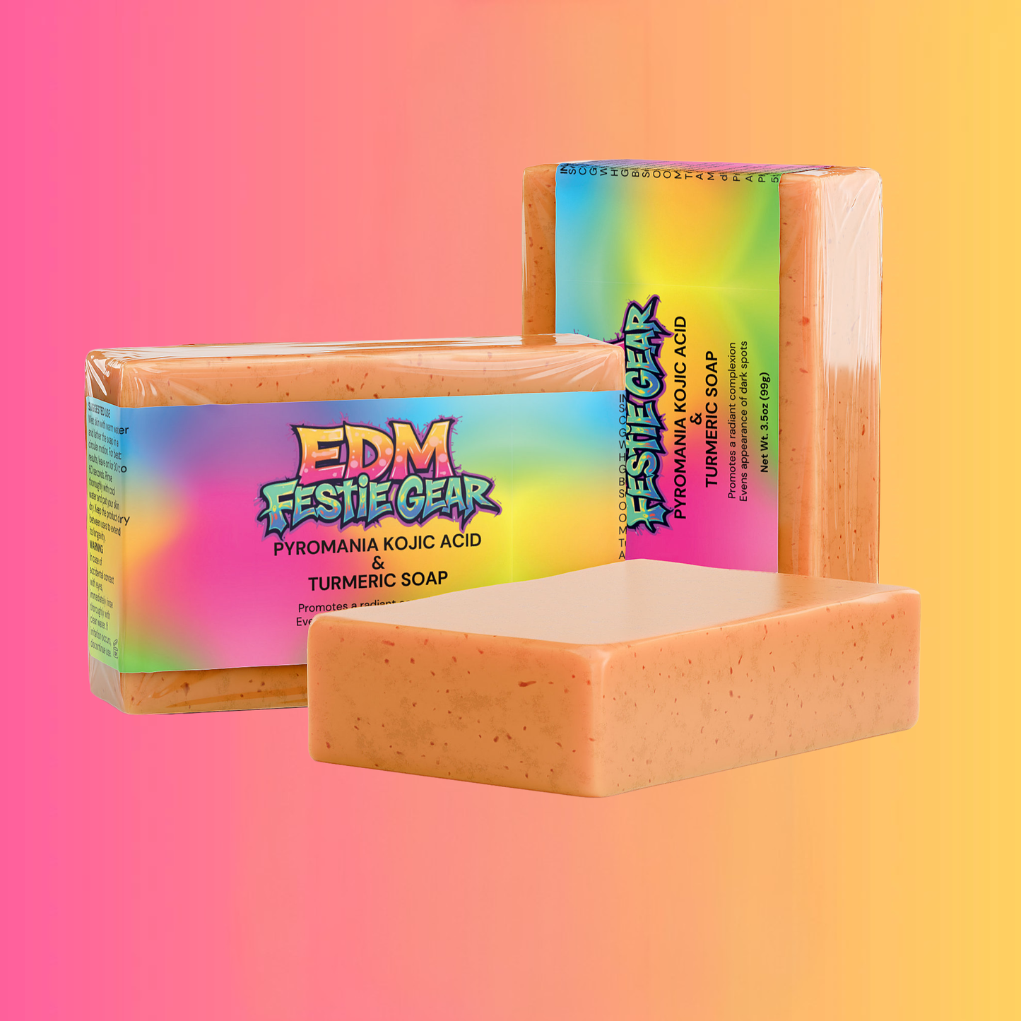 Pyromania Kojic Acid & Turmeric Soap - Brighten and Hydrate for the Festival Vibe