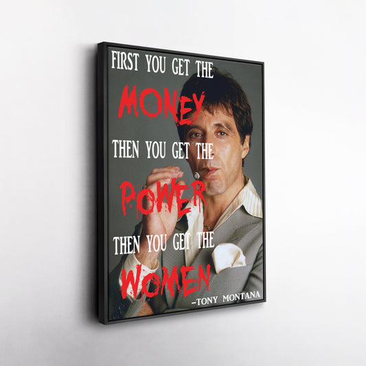 Scarface Quote Canvas Art – Tony Montana Wall Decor